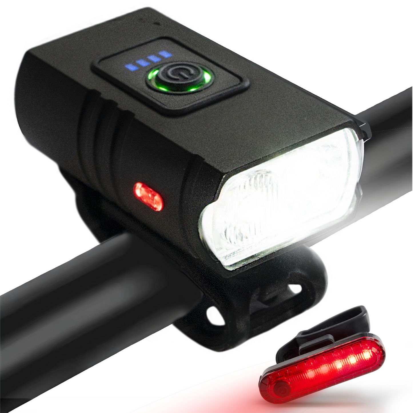 Set Luci LED Bici Ricaricabili Byrox - Sicurezza Notturna